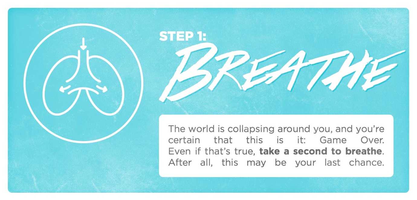 When things go wrong, step 1: breathe.