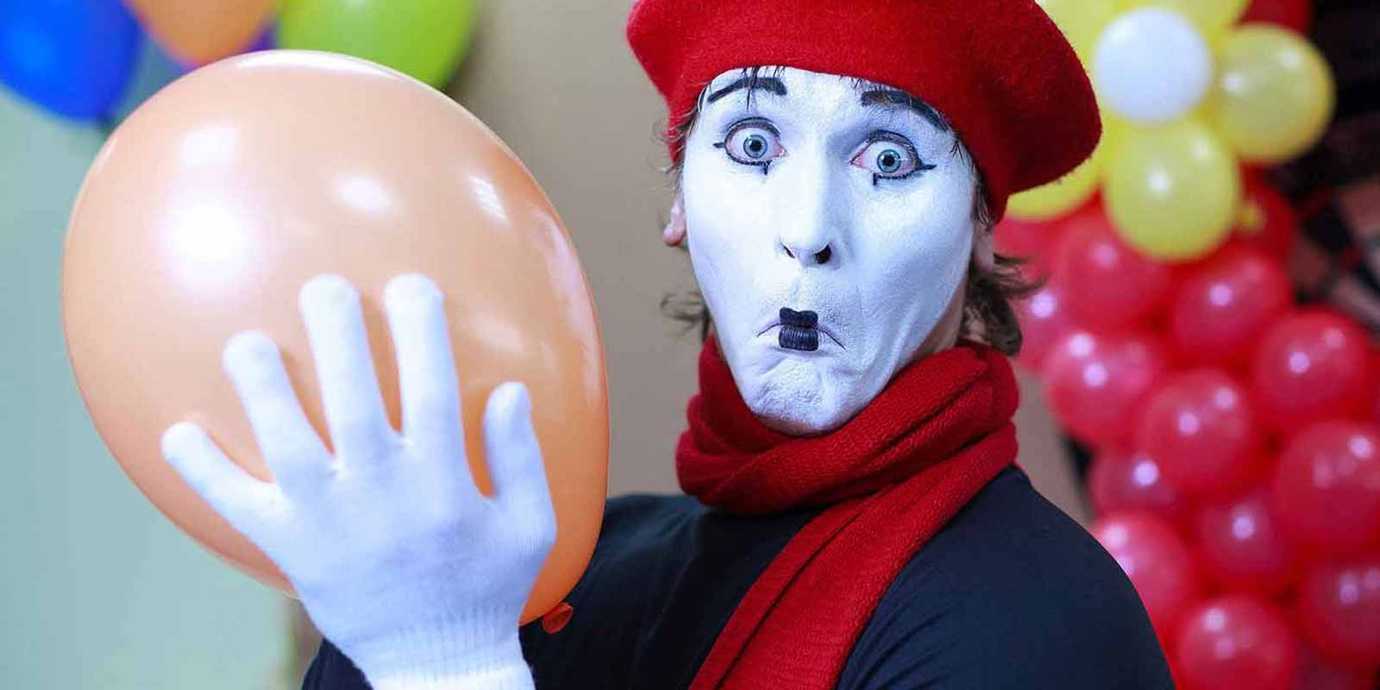 A mime.