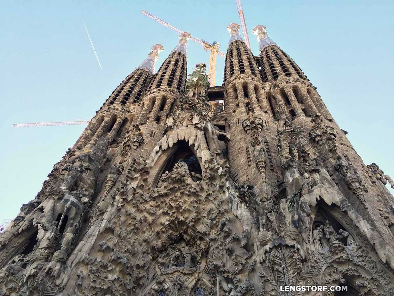 La Sagrada Familia, Barcelona, Spain.