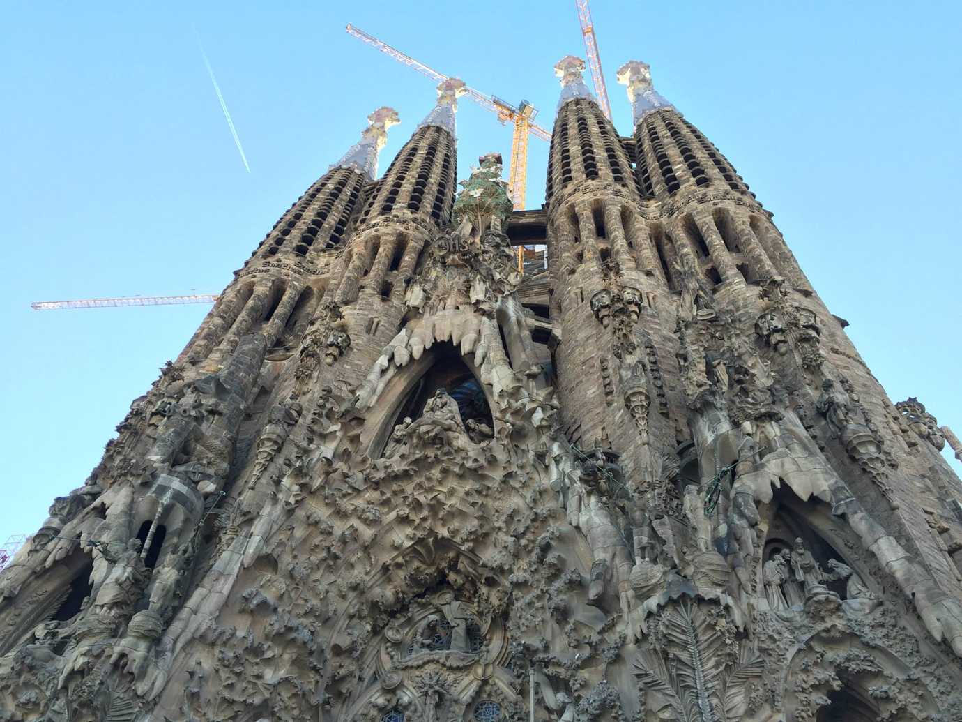 La Sagrada Familia in Barcelona, Spain.