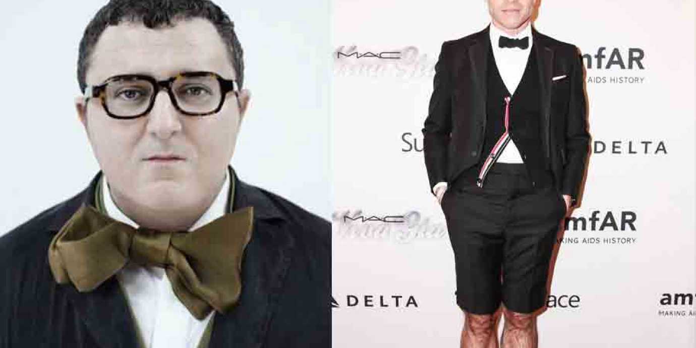 Alber Elbaz and Thom Browne.