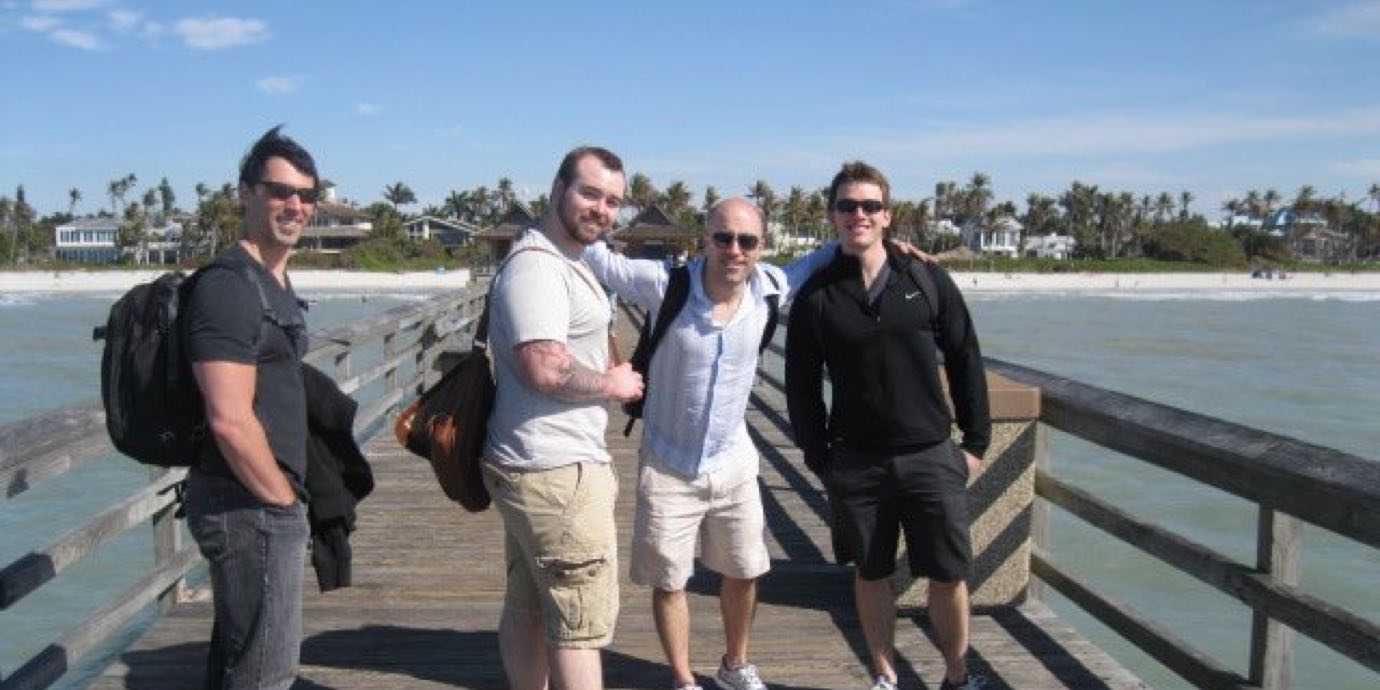 JB, Jason, Phil, and Nate in Florida.