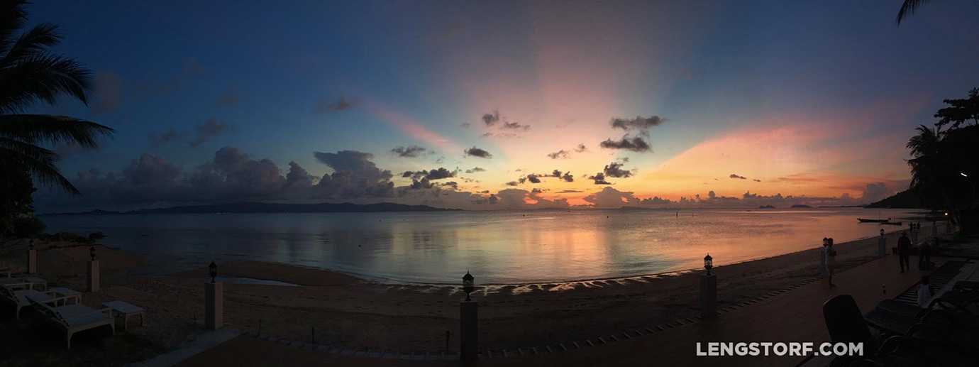 Sunset in Koh Phangan, Thailand.