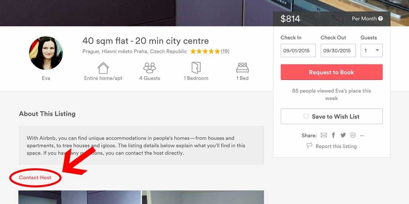 Use the contact host button on Airbnb to make sure the listing is good for you.