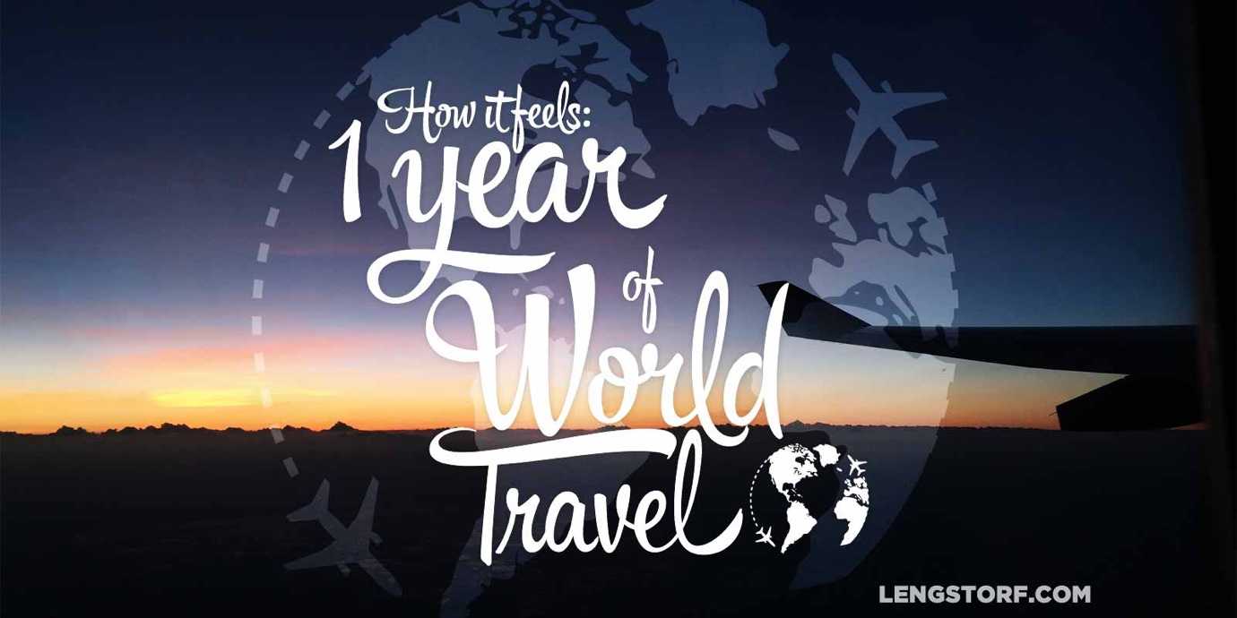 One year of world travel.